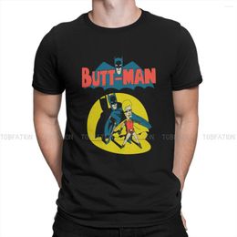 Camisetas para hombre Beavis y Butthead Butt-Man Camisa de algodón Harajuku camiseta gótica cuello redondo ropa para hombre