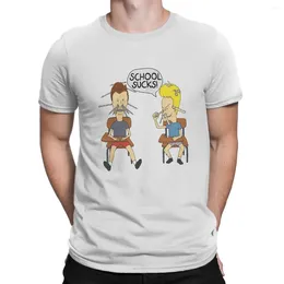 Mannen T-shirts Beavis En Butthead Grappige Sarcastische Cartoon School Zuigt Shirt Harajuku Grafische T-shirt O-hals Mannen Tops