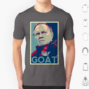 T-shirts pour hommes Belichick Goat T-shirt Imprimer Coton Bill Belichick Goat Le plus grand de tous il était une fois Football Badass Evil