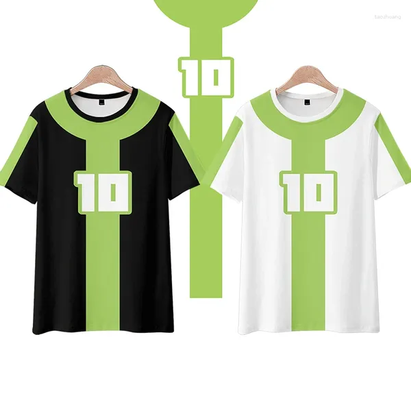 Camisetas para hombres Ben10 Alien Force Camisa con estampado 3D Mujeres Hombres Moda de verano Camiseta divertida de manga corta Ben Tennyson Camisetas gráficas Disfraz de cosplay