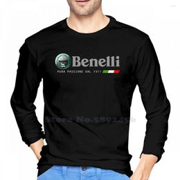 T-shirts pour hommes Benelli Designs de motos par la thérapie de la mode. T-shirt à manches longues Coton TNT 300 GT Motorcycles