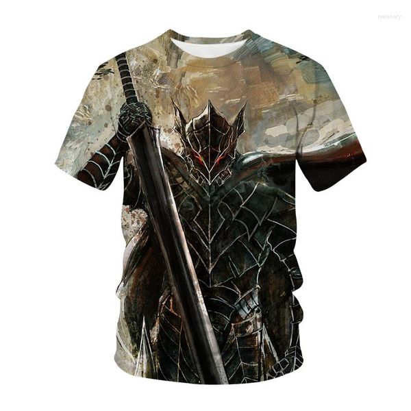 T-shirts pour hommes Berserk Manga Shirt Anime Streetwear Hommes Femmes Mode T-shirts surdimensionnés Enfants Garçon Hip Hop Berserker Tees Tops Vêtements pour hommes