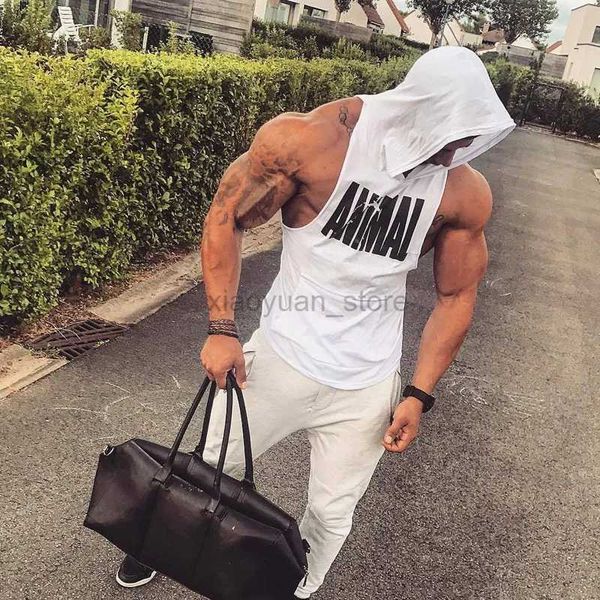 T-shirts hommes Meilleures marques Gym Shirt Homme Sweat-shirt sans manches Sportswear Hommes Bodybuilding Vêtements Hommes Undershirt Gilet Fitness Undershirts Tops 240327