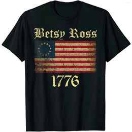 Heren T-shirts Betsy Ross 1776 Amerikaanse vlag met 13 sterren 4 juli Vintage T-shirt S-5XL 2023 Unisex Tees (1)