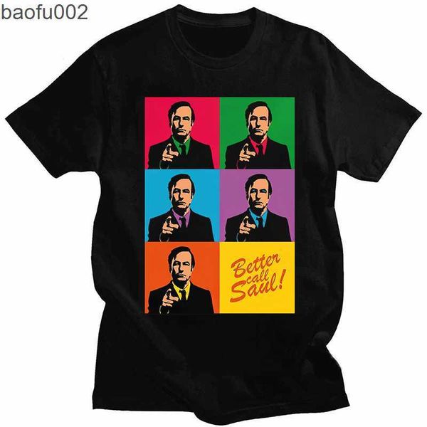 T-shirts pour hommes Better Call Saul T-shirt pour hommes Hamlin et Mcgill Nouveauté Tshirt Goodman Drama Legal Tv Series Camisetas Wholesale W0224