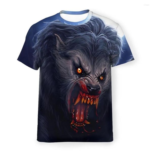 T-shirts pour hommes, méfiez-vous de la lune, t-shirt spécial en polyester, film d'horreur, Hip Hop confortable, chemise mince