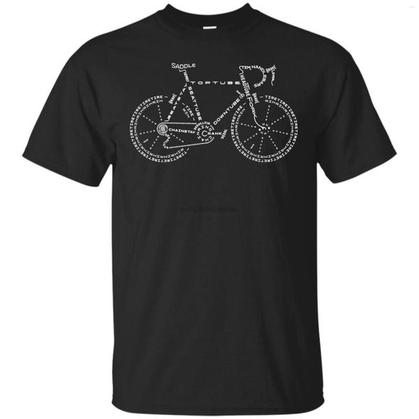 Camisetas de hombre bicicleta increíble anatomía bicicleta de montaña camiseta hombres mujeres regalo camisetas