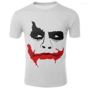 T-shirts pour hommes Big Mouth 3DT Shirt Printing Clown White Social Fashion Boy Fun Short Sleeve