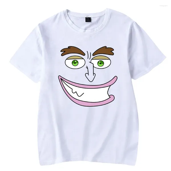 Camisetas para hombres Camiseta de boca grande O-cuello Verano Manga corta Hombres Mujeres Harajuku Streetwear 2023 Ropa de dibujos animados para adultos americanos Tallas grandes