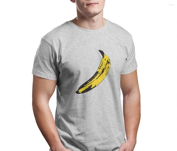 Camisetas para hombre, camiseta de plátano amarillo grande, camiseta de artista Visual con cuello redondo, divertida camiseta informal de algodón con estampado de alta calidad, camiseta de XS-5XL de talla europea