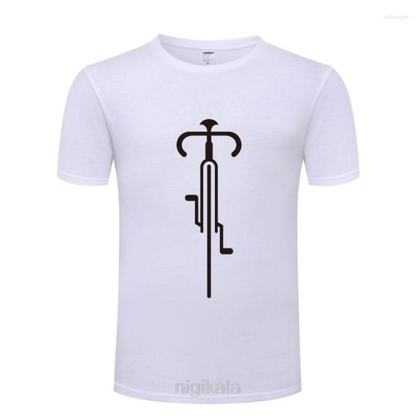 T-shirts pour hommes lignes de vélo cyclisme nouveauté hommes chemise t-shirt à manches courtes col rond coton t-shirt style décontracté haut t-shirt