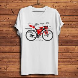 T-shirts pour hommes Bikepacking Cyclisme Life Funny Cyclistes Chemise Homme Hommes Blanc Casual T-shirt à manches courtes Unisexe Streetwear Tee