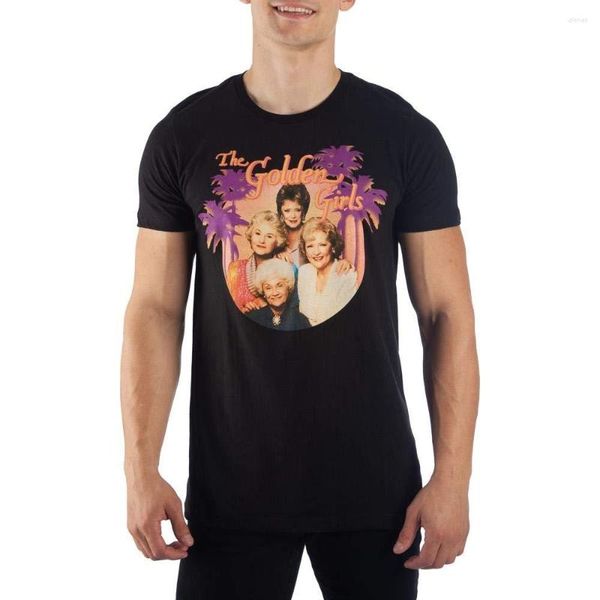 T-shirts pour hommes Bioworld The Golden Girls Group Shirt Sleeve Summer Men Tee Tops Vêtements