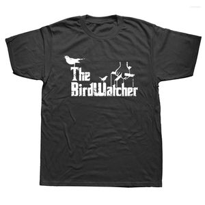 T-shirts pour hommes Chemise d'observation des oiseaux Drôle Watcher Cadeau Coton Streetwear Manches courtes Anniversaire Vintage Style d'été T-shirt Vêtements pour hommes