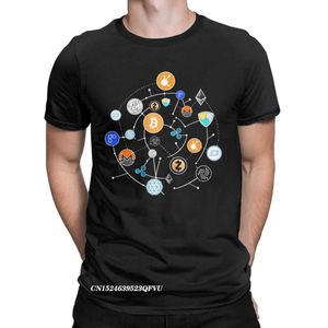 T-shirts masculins Bitcoin BTC crypto-monnaie T-shirt hommes crypto-monnaie pur coton t-shirt harajuku tops t shirts anniversaire présente vêtements t240425
