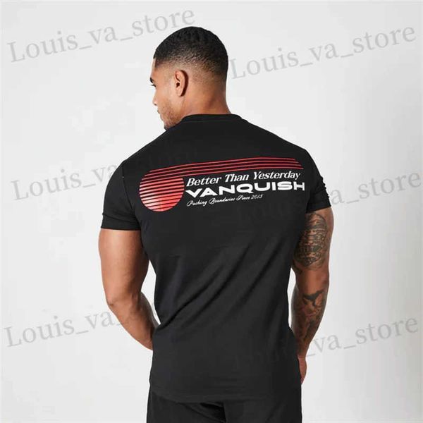 T-shirts masculins Division de l'athlétisme noir t-shirts Jogger Gym Sports Coton Round Neck Slve T-shirt de basket-ball extérieur T240411