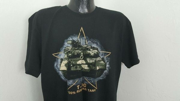 T-shirts pour hommes T-shirt Black Men du T-90 Russian Tank Troops Cotton Short Sigle S-3XL