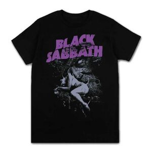 T-shirts masculins Black Metal Rock Band T-shirt Men Men de femmes Fashion Casual Graphic Slve T-shirt surdimensionné T-shirt Hip Hop Strt Ts Tops Y240420