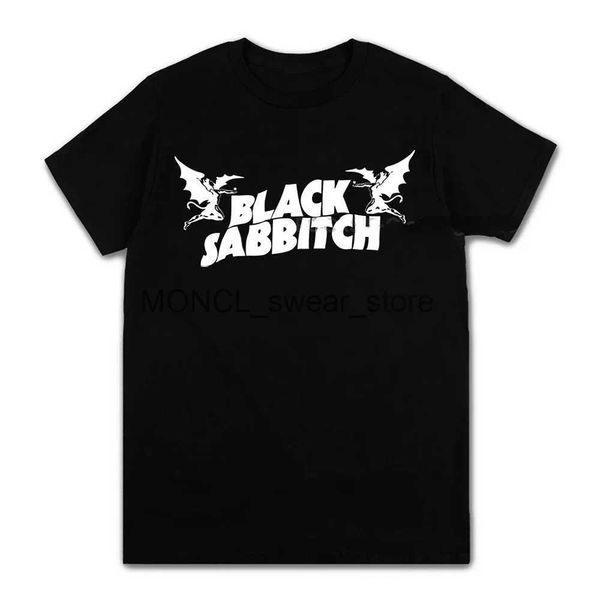 Camisetas masculinas Black Metal Rock Band Rock Camiseta Hombres Mujeres Manga corta Casual Tamaño de tamaño corto H240408