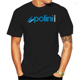 Heren t shirts zwart shirt polini italy scooter racer custom heren t -shirt s tot 3xl 013729