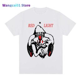 T-shirts voor heren Bladee 333 Aftaftafgang Rood licht Karakter Skate Hip Hop T-Shirt Cotton Men T-shirt Nieuw T-shirt Dames tops 0301H23