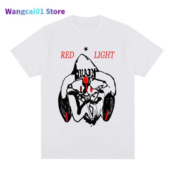 T-shirts pour hommes bladee 333 Drain Gang Red Light Character Skate Hip Hop t-shirt Coton Hommes T-shirt Nouveau TEE TSHIRT Hauts pour femmes 0301H23