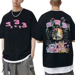Heren T-shirts Bladee 333 Hip Hop Trend Skate Drain Gang T-shirt Funny usex hipster casual t-shirt mannen dames mode artistieke sense t-shirts 230302