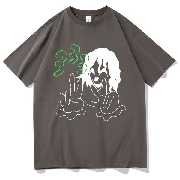 T-shirts pour hommes Bladee 333 Hip Hop Tendance Skate Drain Gang T Shirt Hommes Femmes Mode Sens Artistique T-Shirt Drôle Tshirt Casual Loose Tees Tops 230511