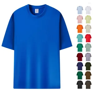 Heren T-shirts Blank 230 Gsm Katoenen Shirt Unisex Hoge kwaliteit Zwart T-shirt Mannen Groothandel Effen Witte T-shirt Voor Franelas De Algodon