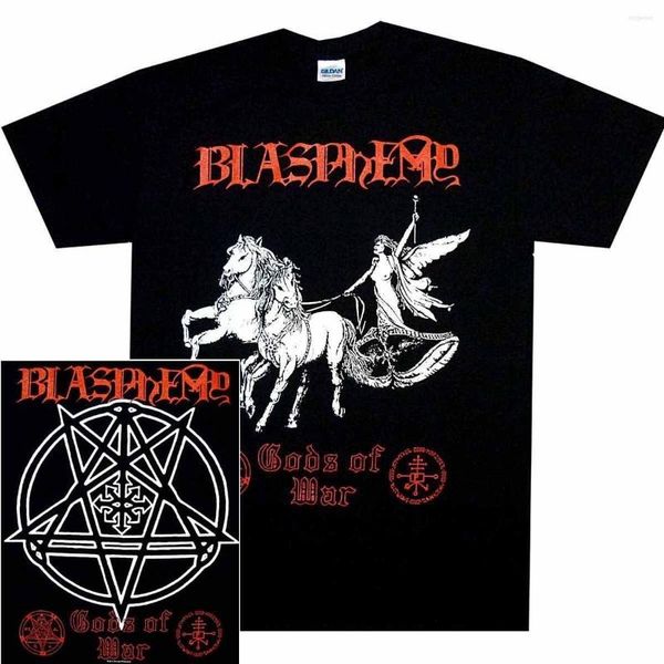 T-shirts pour hommes Blasphemy Gods Of War Shirt S M L XL 2xl 3xl Black Death Metal T-shirt officiel T-shirt