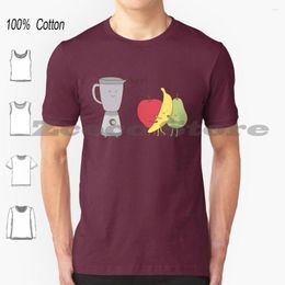 Camisetas de hombre Blender camiseta algodón hombres mujeres patrón personalizado frutas comida plátano pera divertido lindo Humor
