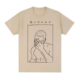 T-shirts pour hommes Blond Hip Hop t-shirt Frank rappeur coton hommes t-shirt femmes hauts nouveauté Design 230215