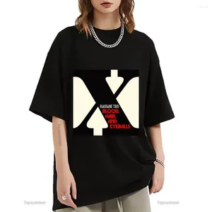 T-shirts pour hommes T-shirts de sang et de globes oculaires T-shirt Tour T-shirt Femmes Gothic Streetwear Coton