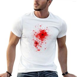 T-shirts voor heren Bloedspatten/wond - Kostuum T-shirt Korte schattige tops Sneldrogend voor heren