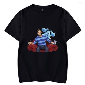 Heren T Shirts Blue's Big City Adventure Movie 2023 Cartoon Cartoon Crewneck Short Sleeve Tee Men Women T-Shirt Harajuku Streetwear Grappig