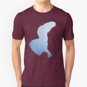 Mannen T-shirts Blauw Koud Yutyrannus Silhouet Grappige Gedrukte Mannen Shirt Zomer Stijl Hip Hop Casual