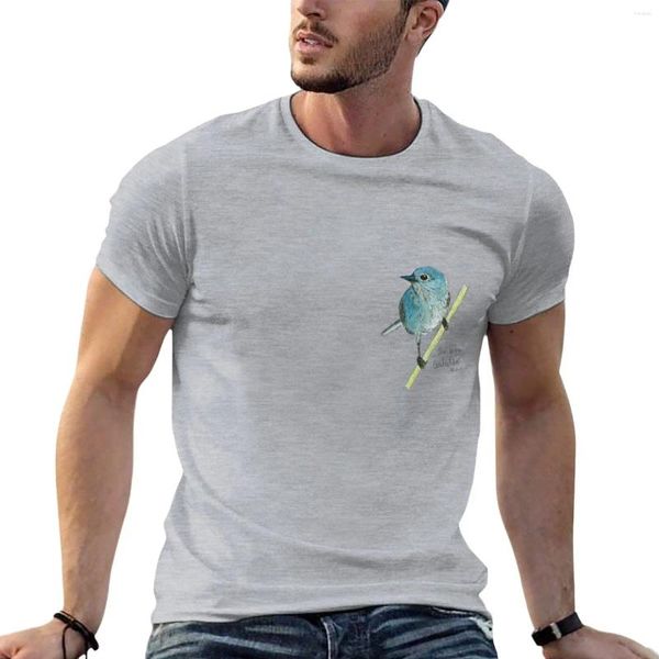 T-shirts hommes bleu-gris Gnatcatcher T-shirt chemise homme surdimensionné pour un garçon garçons hommes graphique