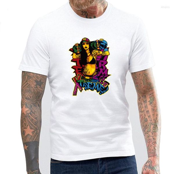 Camisetas para hombre BLWHSA amantes del monopatín Sexy mujer desnuda con camiseta estampada para hombre Swag algodón Fitness camisa hombres ropa de marca