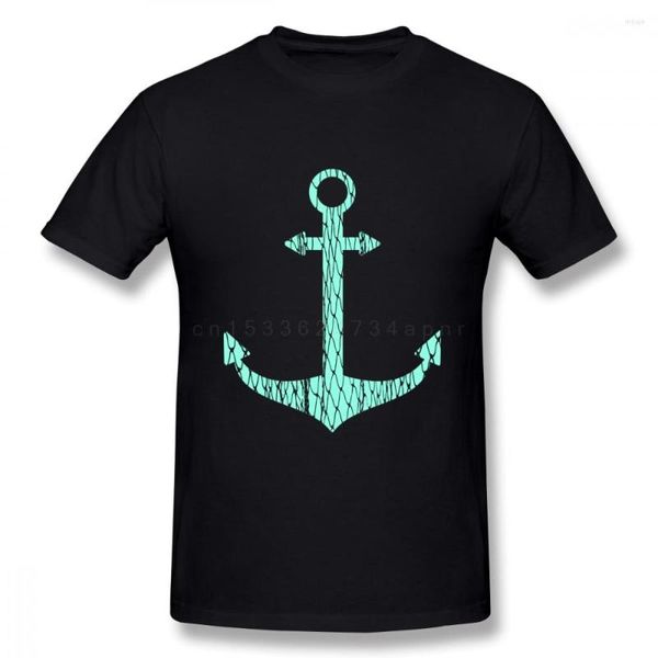 T-shirts pour hommes Chemise d'ancre de bateau pour homme Camiseta Arrivée Top Design Col rond Impression 3D