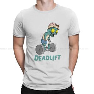 T-shirts pour hommes Bodybuilding Pumping Gym Muscle Training CrossFit Tshirt pour hommes Funny Workout Zombie Deadlift Round Collar T-shirt T240425