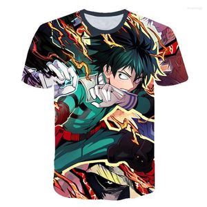 Camisetas para hombre Boku No Hero Shirt My Academia In T-Shirt All Might 3D Camisetas con estampado Cosplay NUOVO Anime Manga corta Casual Top