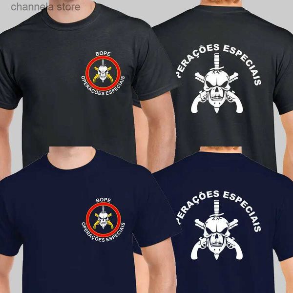 T-shirts pour hommes BOPE Militaire Force Spéciale Unité Tactique Brésil Operacoes Especiais Hommes T-shirt T240227