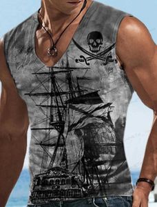 T-shirts masculins Bott Shirt Match Boat Rudder V-Neck 3D Street Outdoor Street Sans imprimé Vêtements Athletic Casual Big Tall Top Top T240126