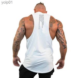 T-shirts pour hommes Marque Casual Mode Vêtements Bodybuilding Coton Gym Débardeurs Hommes Sleless Undershirt Fitness Stringer Scle Entraînement VestL231216