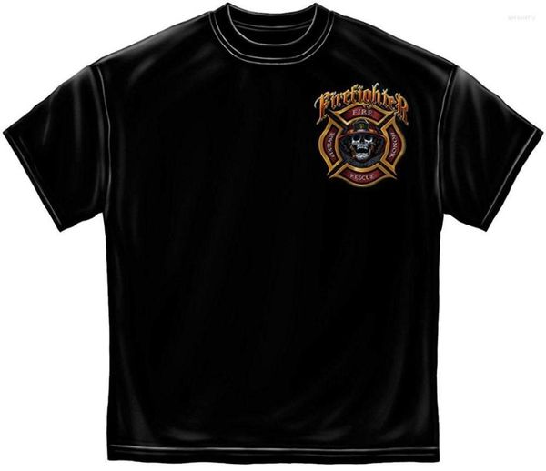 T-shirts pour hommes Brand-Clothing Firefighter Tee Shirt - Fire Rescue Gifts For Men Fireman Maltais Tshirt