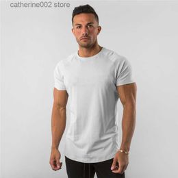 T-shirts pour hommes Marque vêtements de sport fitness t-shirt hommes mode sports d'été à manches courtes t-shirt coton musculation muscle entraînement t-shirt homme T230601