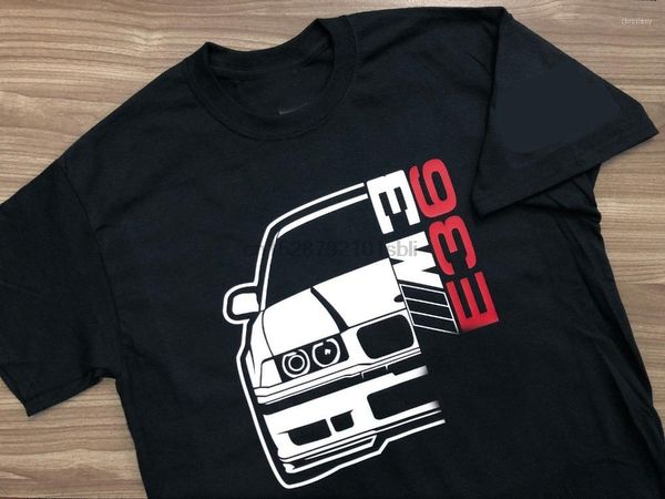 Camisetas para hombre, camiseta de marca para hombre, camiseta 2023, ropa de algodón, camiseta Retro alemana de coche clásico M3 E36
