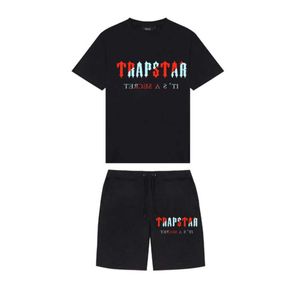 Camisetas para hombre Marca TRAPSTAR Ropa Camiseta Conjuntos de chándal Harajuku Tops Camiseta Divertida Hip Hop Color Camiseta Playa Pantalones cortos casuales Se Una nueva tendencia 66ess