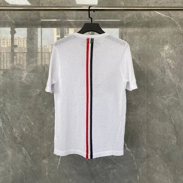 Camisetas para hombres Marca Polo unisex Diseñador original Raya Jacquard Malla transpirable Manga corta Camiseta de lujo de alta calidad Famoso