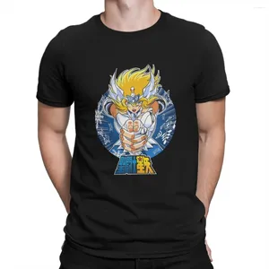 Camisetas para hombre Brave Warrior Saint Seiya dibujos animados Japón Anime Comic camiseta Punk cuello redondo Camiseta Harajuku ropa poliéster